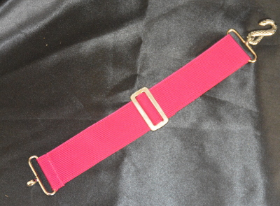 Apron Belt Extension - Magenta with Silver fittings